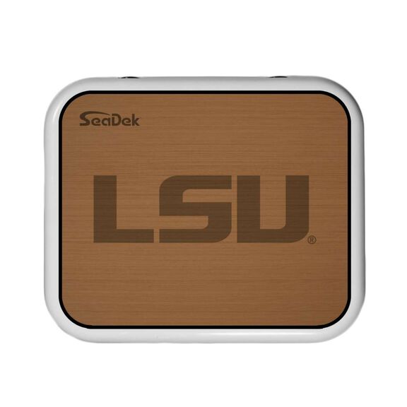 SeaDek Cooler Pad - Collegiate Collection - Fits YETI Roadie 24 - Mocha / Black, LSU image number 0