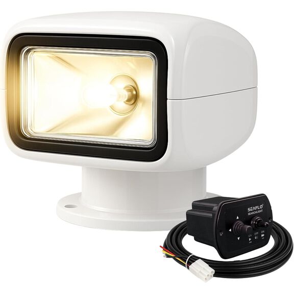 SEAFLO 02 Series 50W Remote Control Halogen Boat Searchlight, White image number 0
