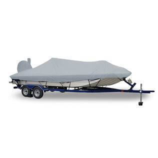 Styled-to-Fit Boat Cover for Aluminum Modified-V Jon Boats with High Center Console, O/B