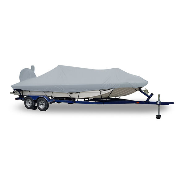 Styled-to-Fit Boat Cover for Aluminum Modified-V Jon Boats with High Center Console, O/B image number 0