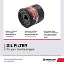 Mercury FourStroke Outboard Oil Filter 8M0162831 for Select Mercury 8-30hp Outboards image number 2