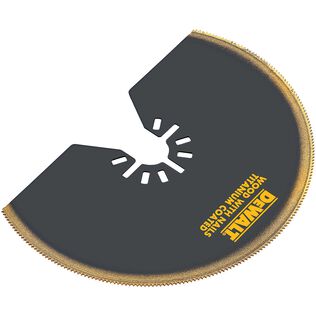 DEWALT 1-1/4" Titanium Oscillating Tool Blade For Flush Cutting 1-Pack