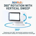 SEAFLO 02 Series 50W Remote Control Halogen Boat Searchlight, White image number 8