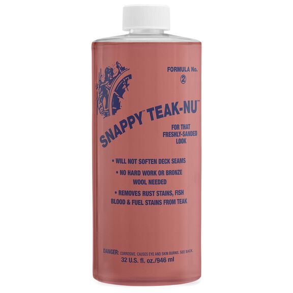 Snappy Teak-Nu Two-Step Teak Cleaning, Part Two, Neutralizer, Quart image number 0