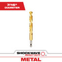 7/16" SHOCKWAVE Impact Duty RED HELIX Titanium Drill Bit image number 0