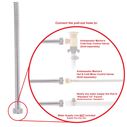 Recessed Shower Arctic White Cup with Stainless Steel Lid, Small Arctic White Sprayer, 6' Stainless Steel Hose image number 9