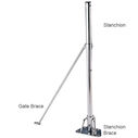 26"L Stanchion, Fits Boats 26'-48', One Wire Hole image number 1