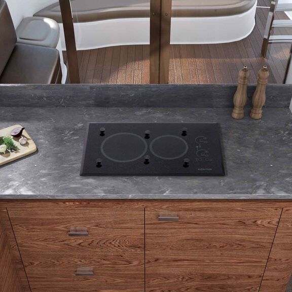 Lite-Touch Q&reg; 2 Burner Marine, Large Cooktop with PUPS&trade;, Landscape, 120V image number 2
