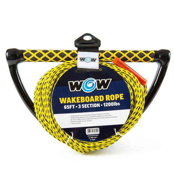 65' 3-section Wakeboard Rope image number 0