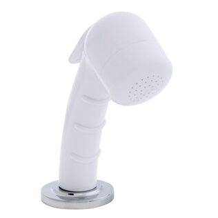 Deck-Mount Sprayer Small Arctic White Sprayer No Hook, 6' White Rubber Hose, Ultra-Low Profile Holder