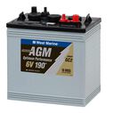 6V Group GC2 Dual Purpose Marine AGM Battery, 190 Amp Hours, 680 Cold Cranking Amps, 900 Marine Cranking Amps, 480 Reserve Minutes image number 0
