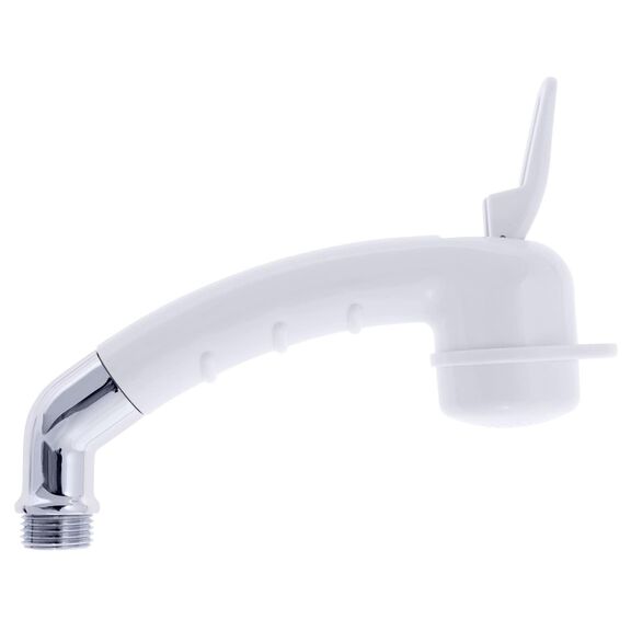 Small Marine Sprayer w/Hook, w/Elbow 1/2" NPS Arctic White image number 1