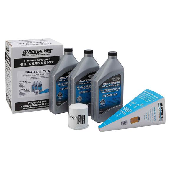 10W-30 Oil Change Kit for 4-stroke Yamaha F30 through F70 Outboards image number 0