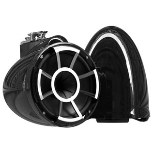 Wet Sounds REV 10 Black V2 Revolution Series 10" Marine Tower Speakers with Swivel Surface Mounts (SXM) (Pair)