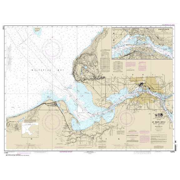 #14884 St. Marys River Head of Lake Nicolet Whitefish Bay image number 0