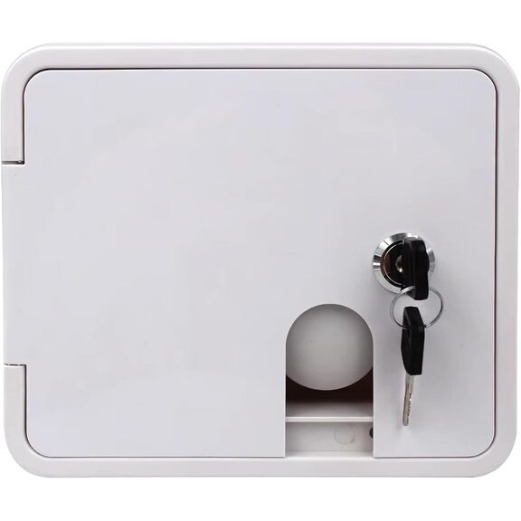 SEAFLO RV Water Inlet Hatch Lockable Gravity & Pressure Fill White ABS image number 2