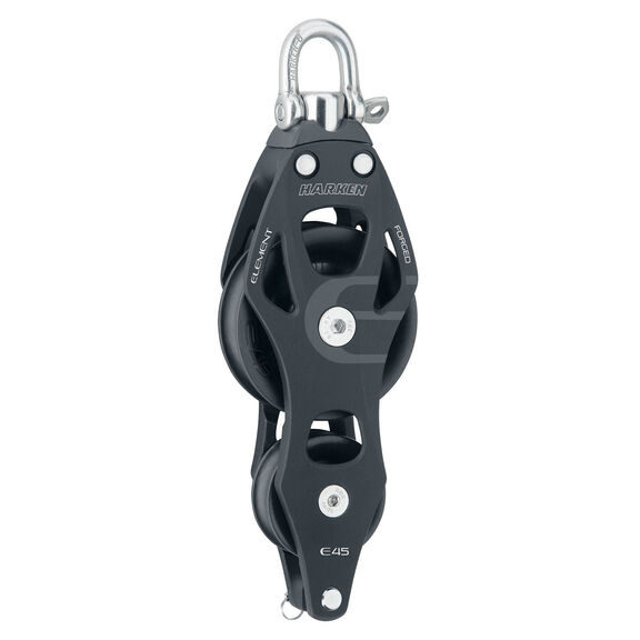 45 mm Element Fiddle Block with Becket and Swivel/Locking Shackle image number 0