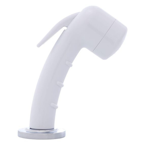 Deck-Mount Sprayer Small Arctic White Sprayer No Hook, 6' Stainless Steel Hose, Low Profile Holder image number 2