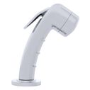 Deck-Mount Sprayer Small Chrome Sprayer No Hook, 10' White Rubber Hose, Low Profile Holder image number 2