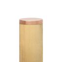 Pan 6 3/4" Diameter Solid Copper Round Post Cap image number 0