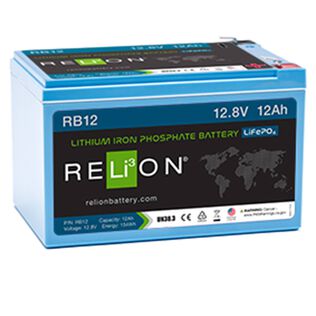 RB12 Lithium Iron Phosphate Deep Cycle Battery, 12V, 12Ah
