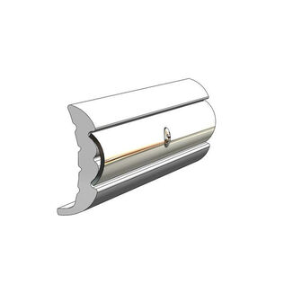 Rigid Frosty White Rub Rail Kit, 1 5/8" x 5/8", 3 Pieces 7.5', 7.5' & 5' Lengths