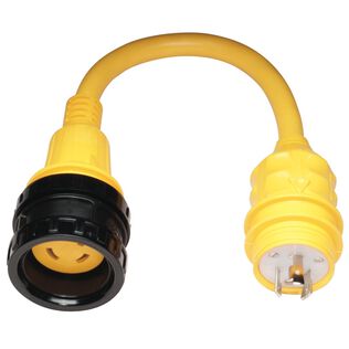 Marinco Shore Power Pigtail Adapter, 20 Amp 125V Male to 30 Amp 125V Female