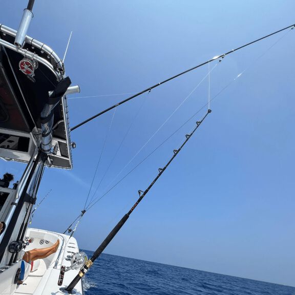 22' Open Water Internal & Collapsible Carbon Fiber Outrigger Poles image number 2