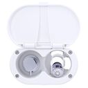 Aidack Transom Shower Hot/Cold Mixer, Arctic White Cup & Lid, Hammer-Head Arctic White Sprayer, 6' White Rubber Hose, Chrome Aidack Handle image number 5