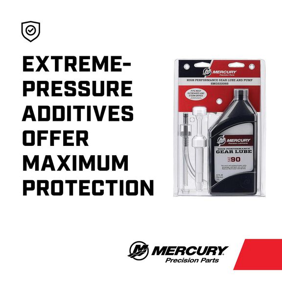 Mercury 8M0222068 SAE 90 High Performance  Gear Lube, Quart image number 1