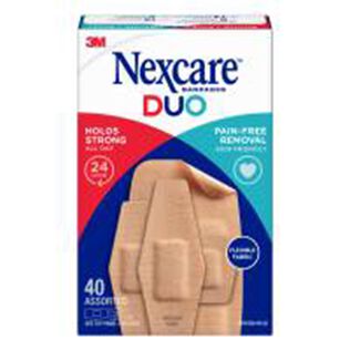 Nexcare DUO Bandages, Assorted 40 ct, 24 Packs per Case