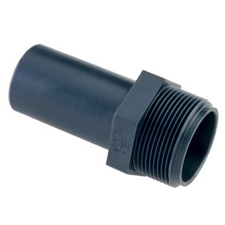 Straight Sanitation Hose Fitting, 1-1/2" MP Thread