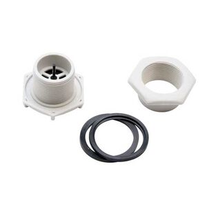 Drain/Plug Assembly for Inflatable Boat, Hexagon, Gray