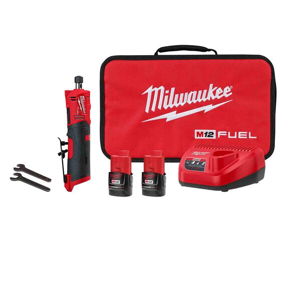 M12 FUEL&trade; Straight Die Grinder 2 Battery Kit image number 0