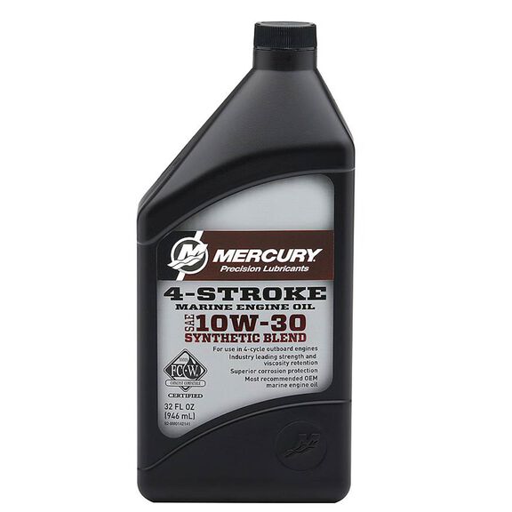 SAE 10W-30 Synthetic Blend 4-Stroke Marine Engine Oil image number 0