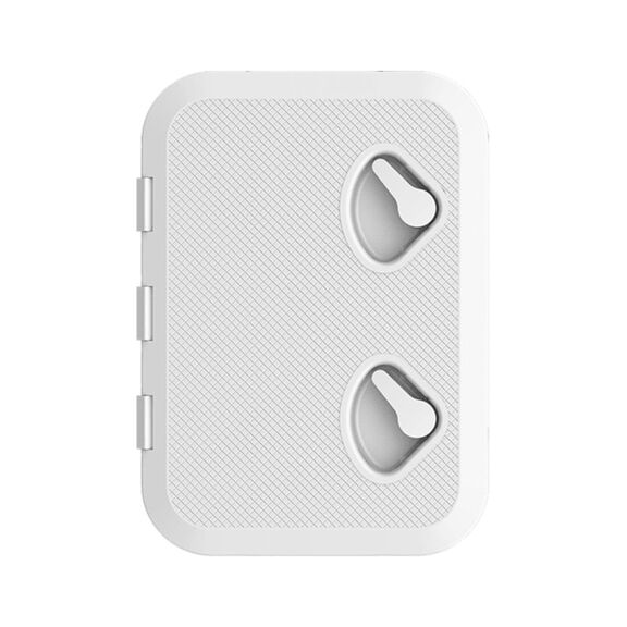 SEAFLO Marine Boat Deck Rectangular Access Hatch, 18.11" x 20.47" (White, Standard) | 180 Degree Opening, Non-Skid image number 1