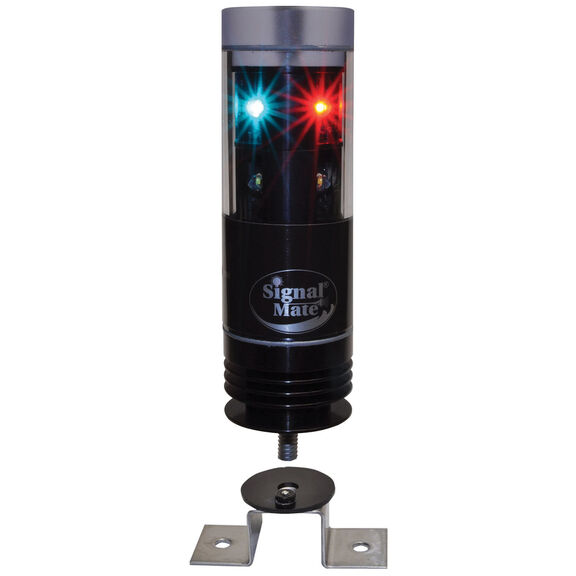 Pedestal Mount Tri-Color LED Navigation Light with Anchor Light and Photodiode, 3-Wire image number 2