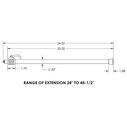 24" Telescoping Boat Cover Pole with Snap End image number 1