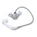 Trinidad Head/Shower Combo Faucet Small Arctic White Sprayer No Hook, 6' Stainless Steel Hose Chrome/Arctic White image number 1