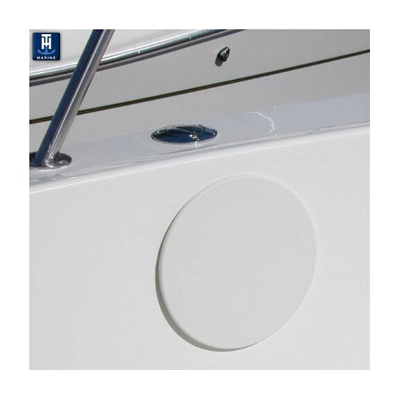 8" White Sure-Seal Pry-Out Deck Plate image number 1