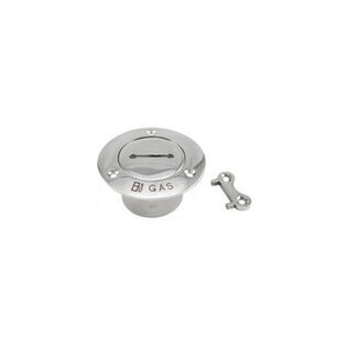 Stainless Steel Deck Fill with Key for Gas Pipe, 1 1/2"