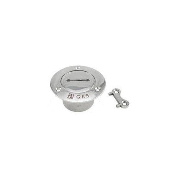 Stainless Steel Deck Fill with Key for Gas Pipe, 1 1/2" image number 0