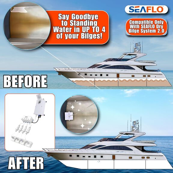 SEAFLO Dry Bilge 4-Zone Splitter System 24V Marine Solenoid Valve image number 4