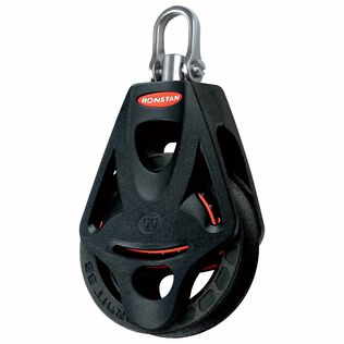 Series 55 Orbit BB Single Block with Becket, Swivel Mount
