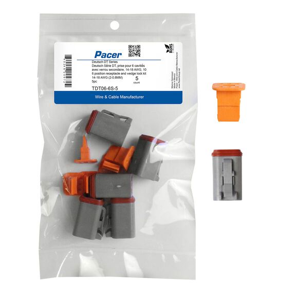 DT Deutsch Plug and Wedge Lock Kit, 6 Position, 5 Pack image number 0