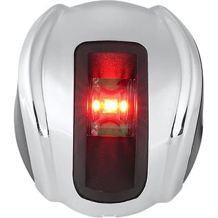 SEAFLO Vertical Deck Mount Port Navigation Light Red LED 12V IP67 316 Stainless 2NM