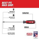 3/16" Cabinet 6" Cushion Grip Screwdriver (USA) image number 1