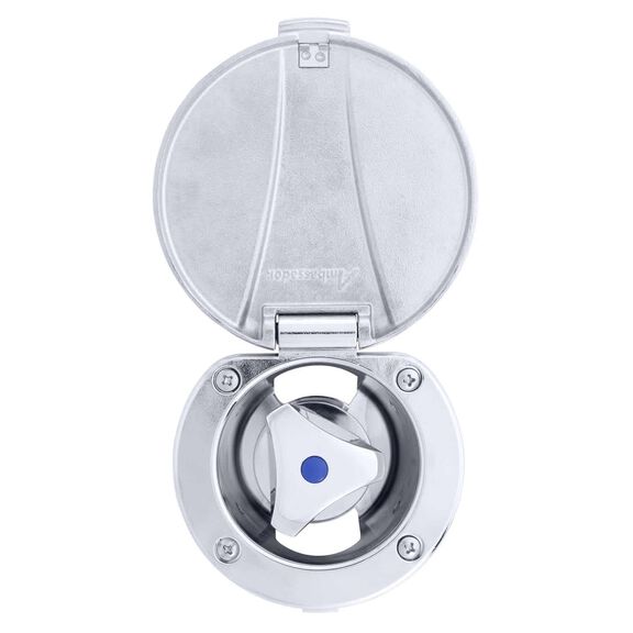 Trinidad Recessed Control Valve Cold Only, Chrome Cup with Stainless Steel Lid, Chrome Trinidad Handle image number 1