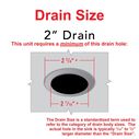 2" Drain, Trap Sink Drain, 1-1/4"-M Thread, w/Chain Stopper Brushed Finish image number 6