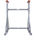 41 1/2"W x 54"H Galvanized Stern Rack image number 0
